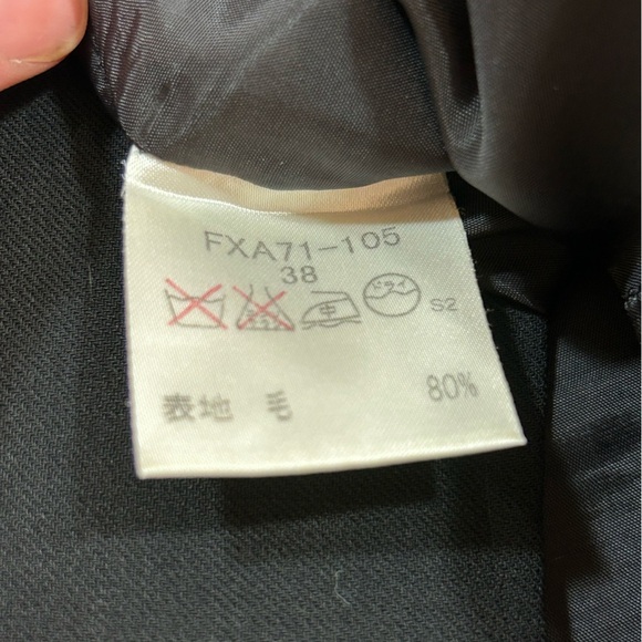 BURBERRY LONDON  SKIRT Sz EU 38 US 4 Black Straight Midi Above Knee Wool Blend - Picture 7 of 9